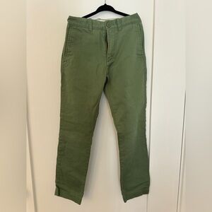 Boys Crewcuts Olive Green Chinos Size 8